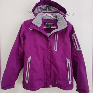 WETSKINS Victoria Rain  Hooded Jacket Purple   Sz S  EUC